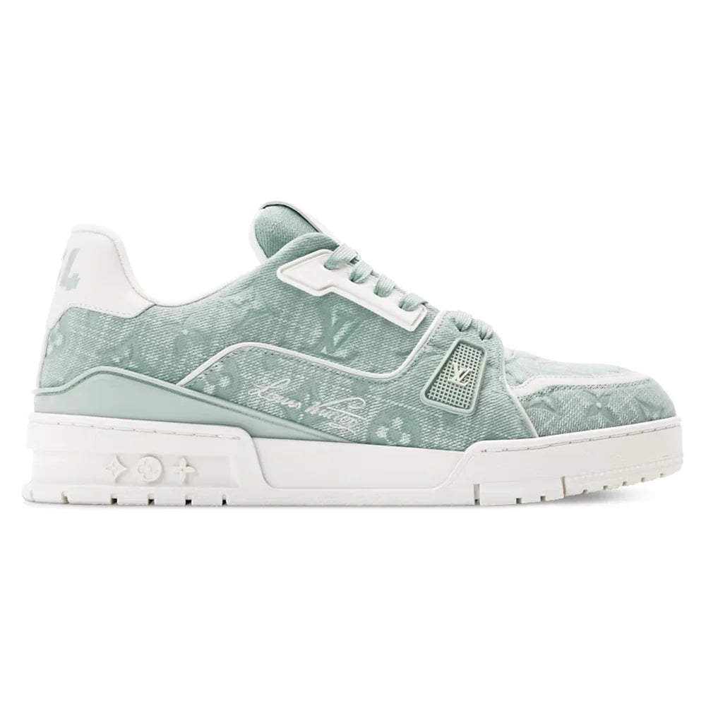 LV Trainer Green Canvas
