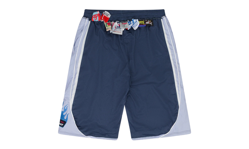 Multi Tag Gym Shorts "Blue / Silver" GUT MBTM 0006