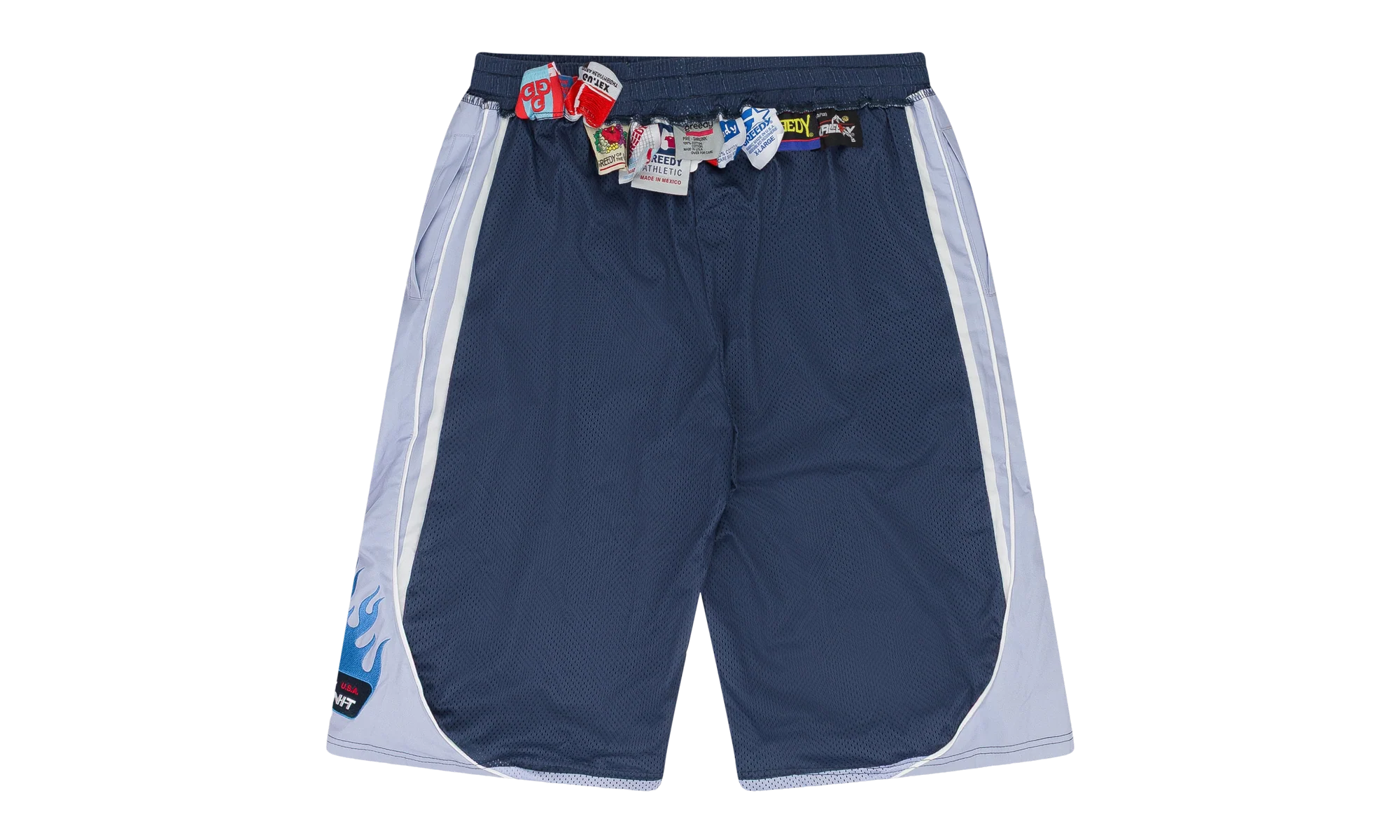Multi Tag Gym Shorts "Blue / Silver" GUT MBTM 0006