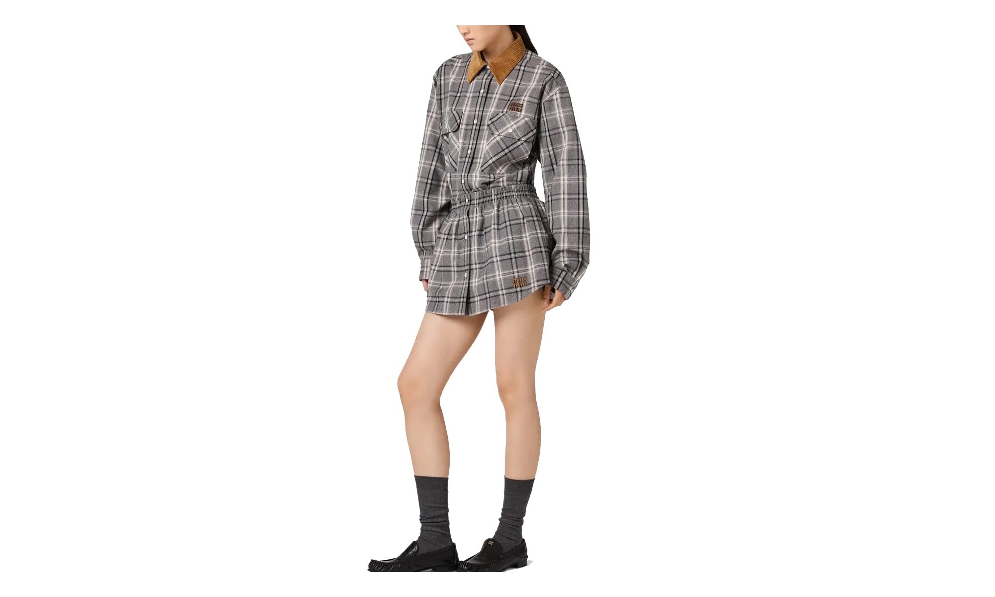 Check Flannel Shirt WMNS "Slate Grey" MK2010 1807 F0480