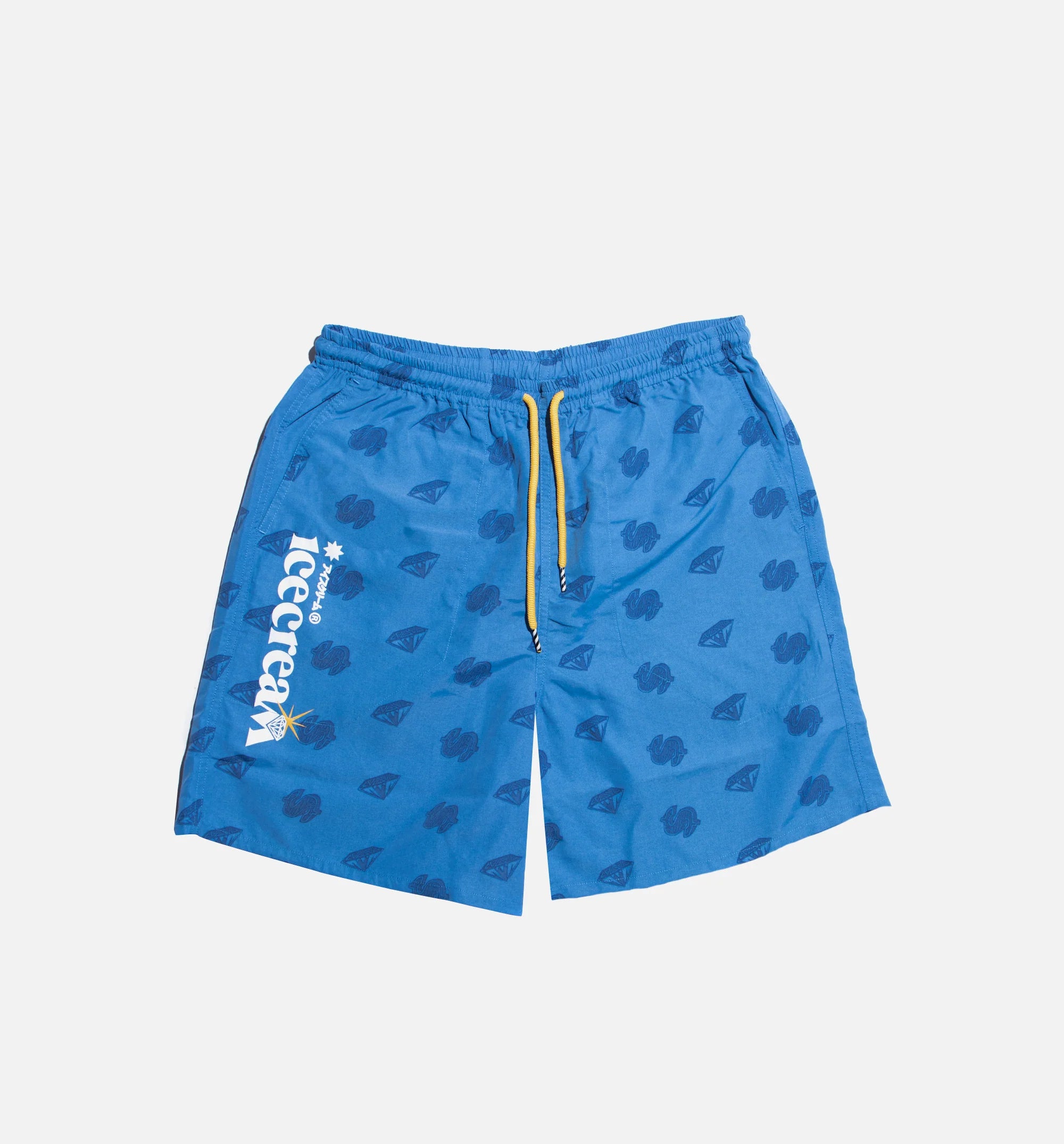 Cream Short Mens Shorts Blue
