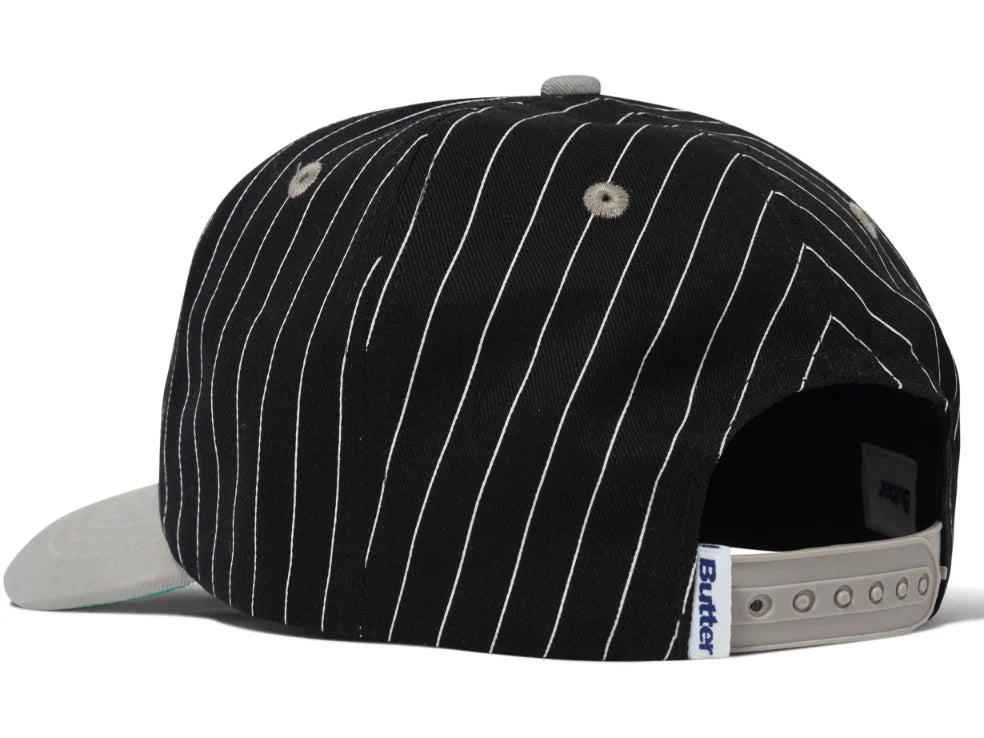 Butter Goods League Baseball Hat Black Grey