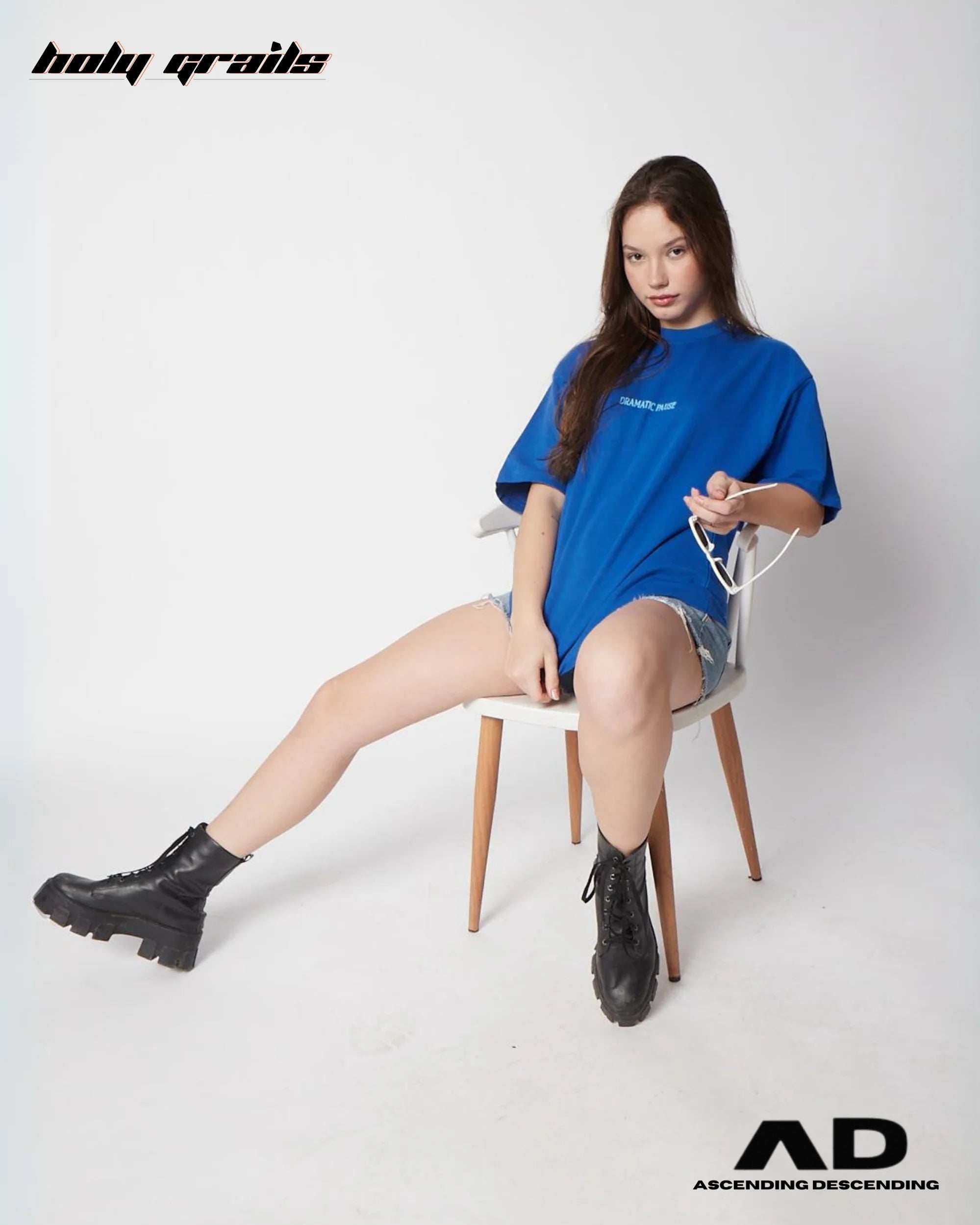 Magic Mushroom Blue T Shirt HG x Ascending Descending