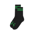 Polar Rib Socks Happy Sad Black Green