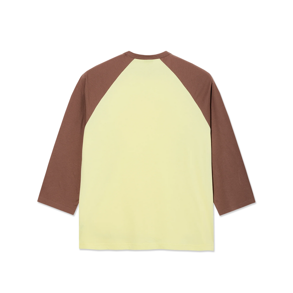 Polar Skate Co 3 4 Sleeve Tee Cinnamon Light Yellow