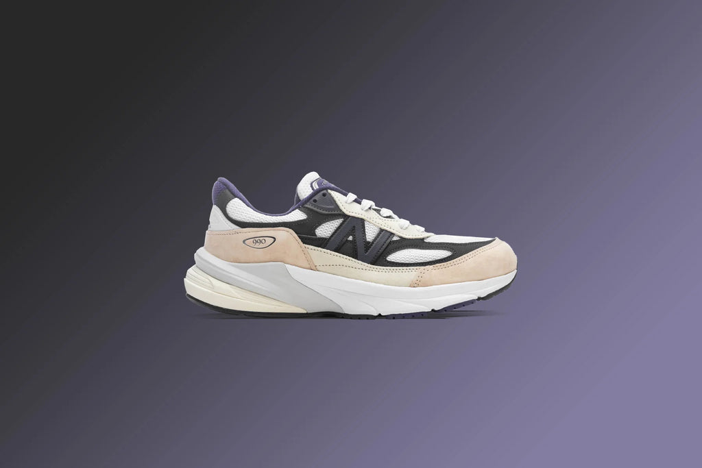 Made in USA 990v6 White Black Plum Phantom
