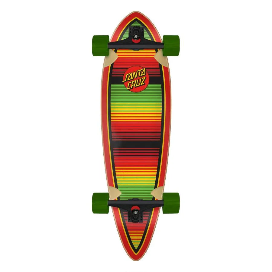 Santa Cruz Serape Dot Pintail Longboard Complete 920in