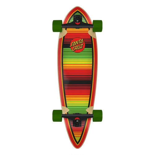 Santa Cruz Serape Dot Pintail Longboard Complete 920in