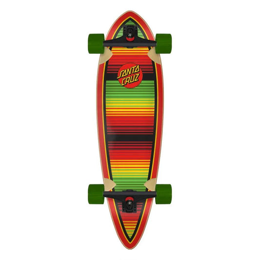 Santa Cruz Serape Dot Pintail Longboard Complete 920in