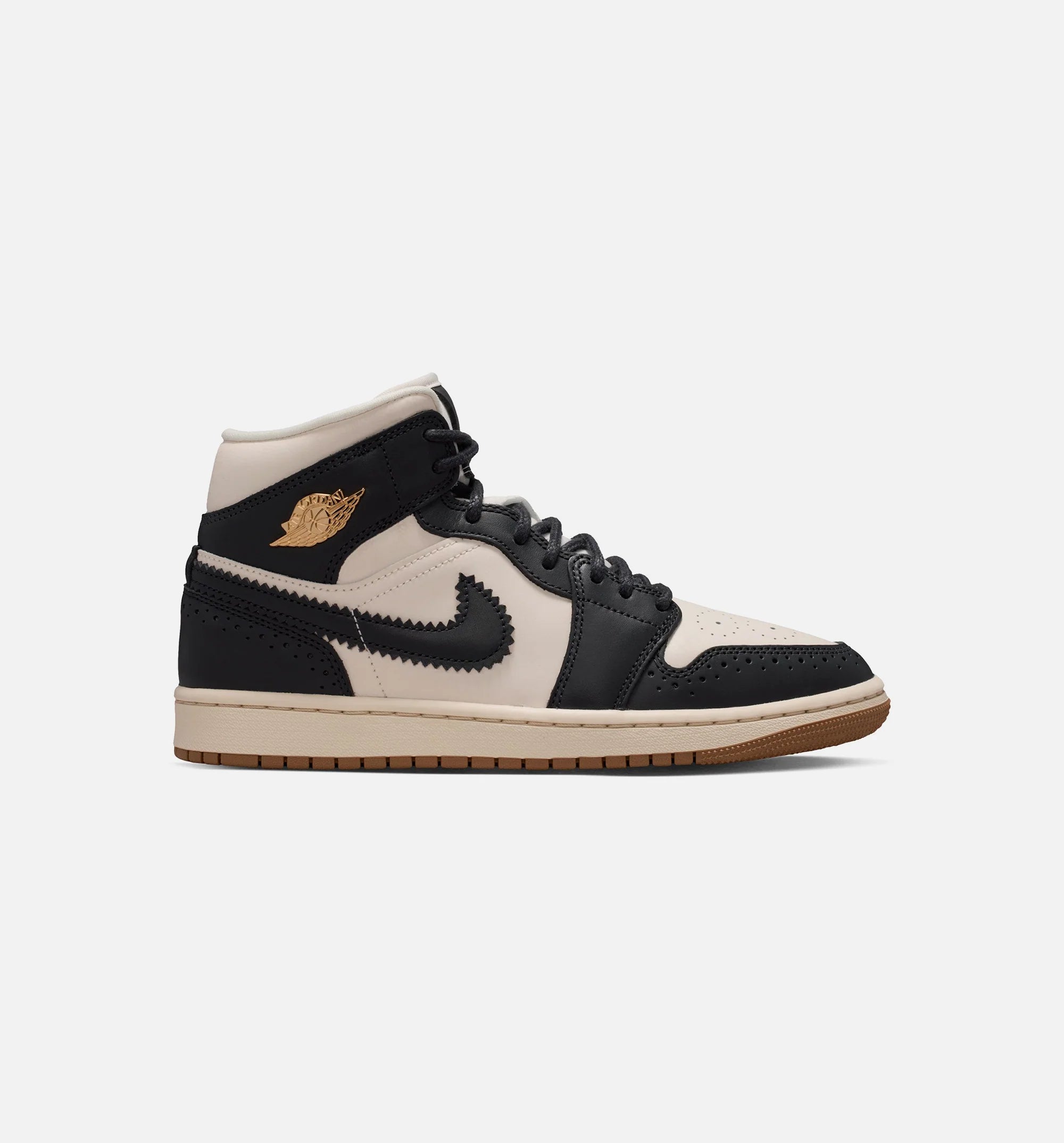 Air Jordan 1 Mid SE Womens Lifestyle Shoe Off Noir Chalk Pearl White