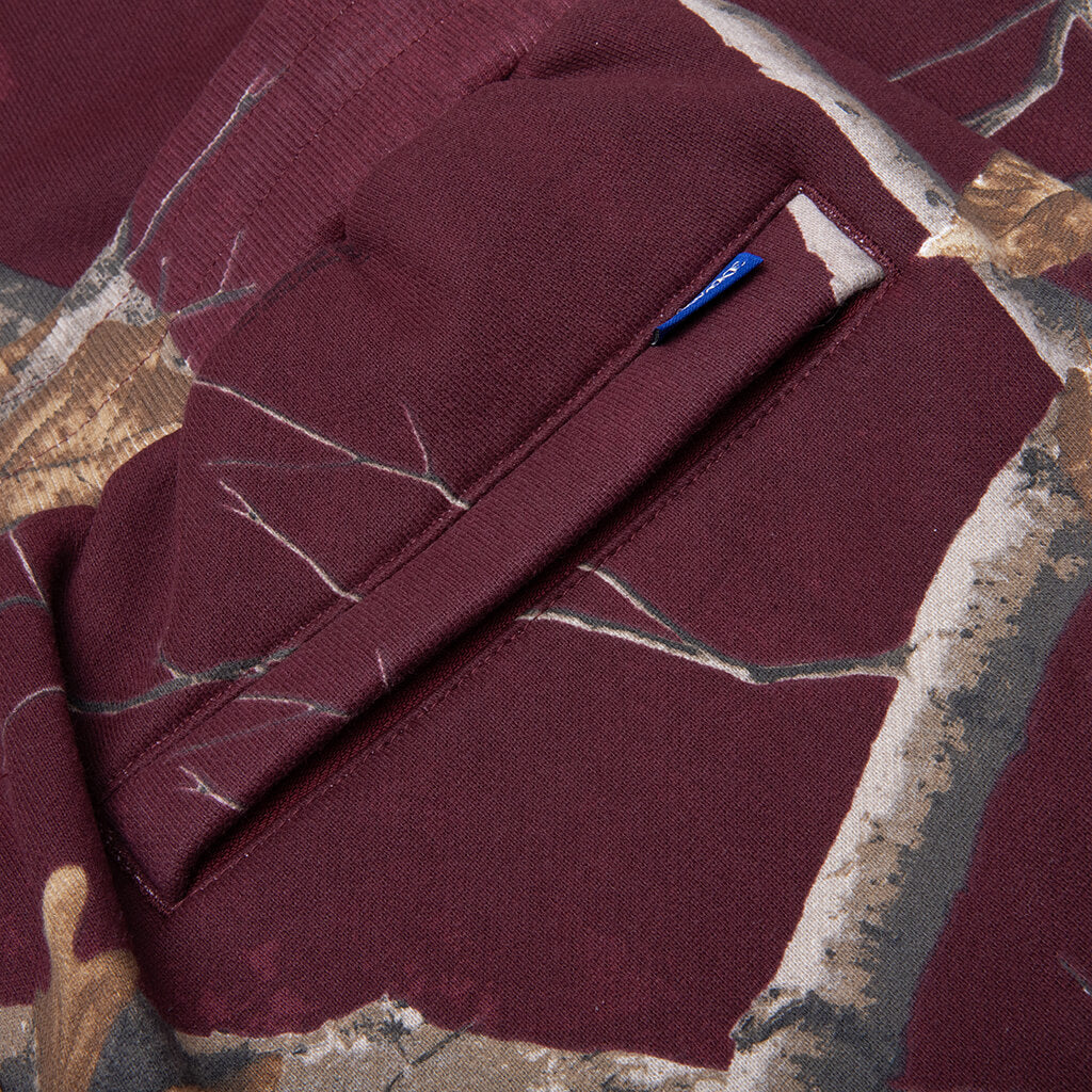 New York Arch Open Hem Sweatpants Merlot