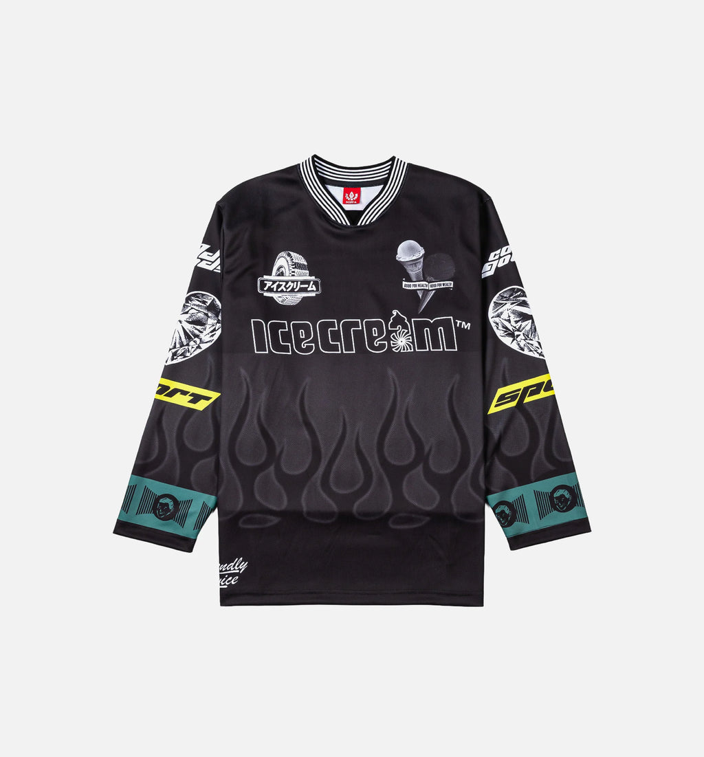 Good Food Long Sleeve Mens Jersey Black
