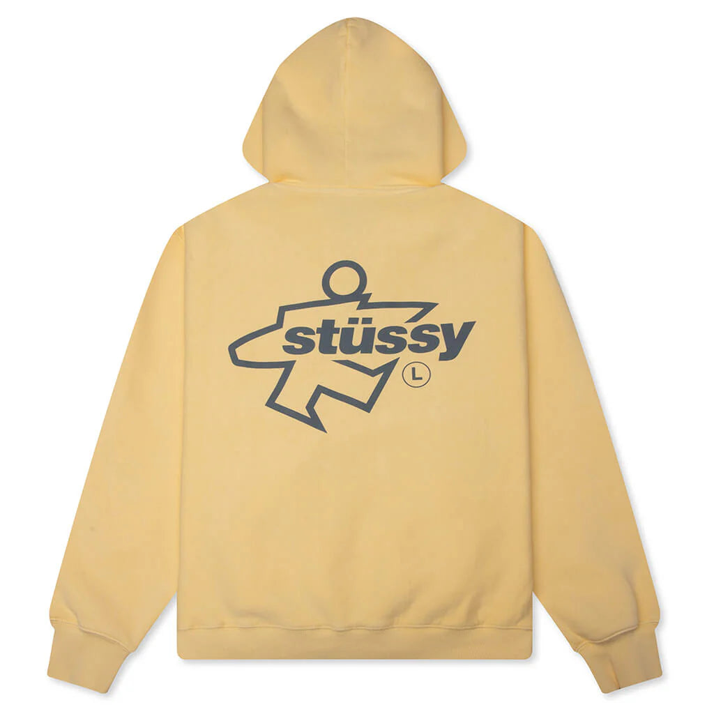 Surf Size Garment Dyed Zip Hood Gold