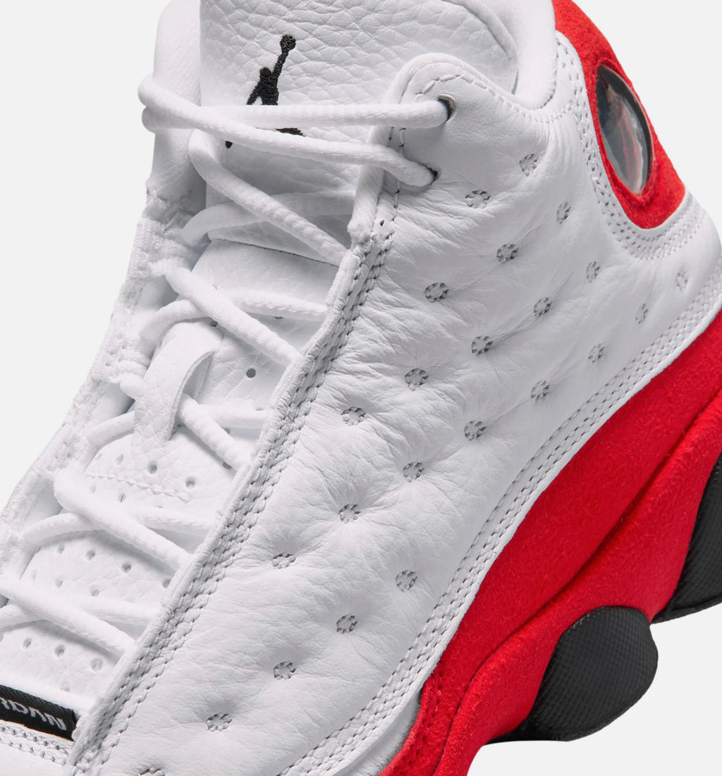 Air Jordan 13 Retro White And University Red Grade School Lifestyle Shoe White Black True Red