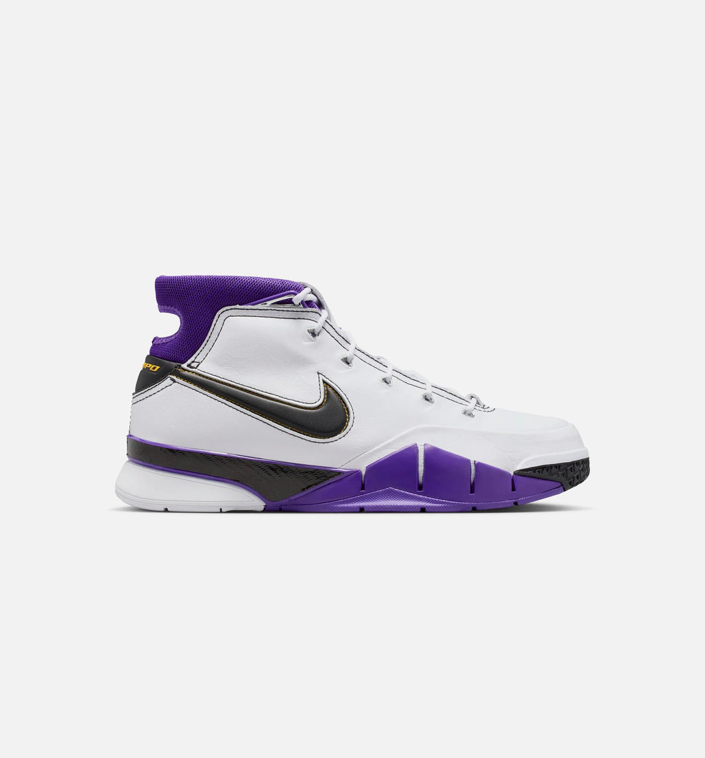 Kobe 1 Protro 81 Points Mens Basketball Shoe White Black Court Purple