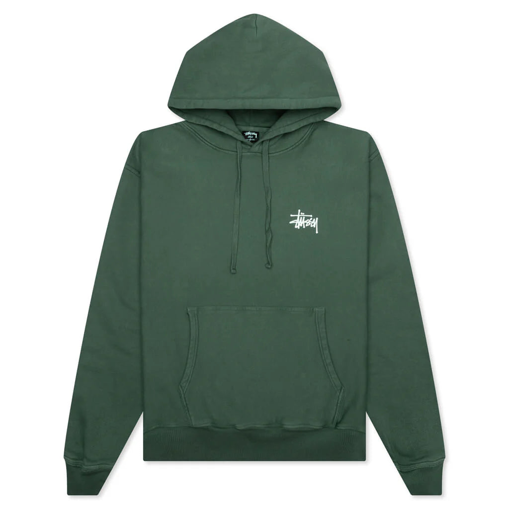 Basic Stussy Pigment Dyed Hoodie Forest