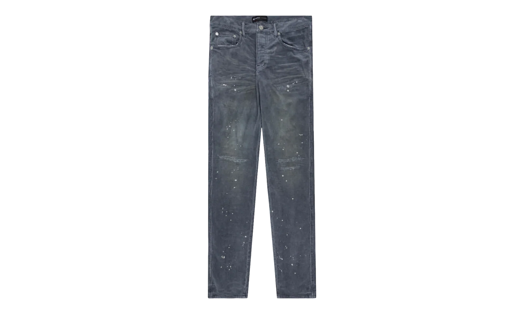 3-Needle Denim Jeans "Grey Wash Repair" P001 GWRC122