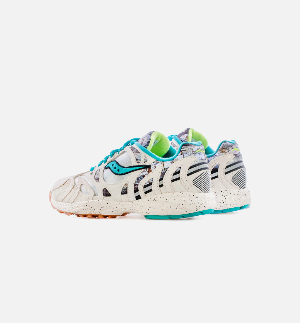 Grid Azura 2000 Creme Blue Mens Running Shoe Off White Teal