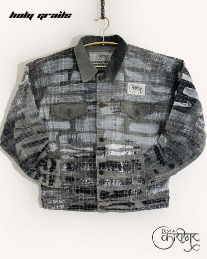 Monochrome Grey Denim Jacket HG x Just A Karigar