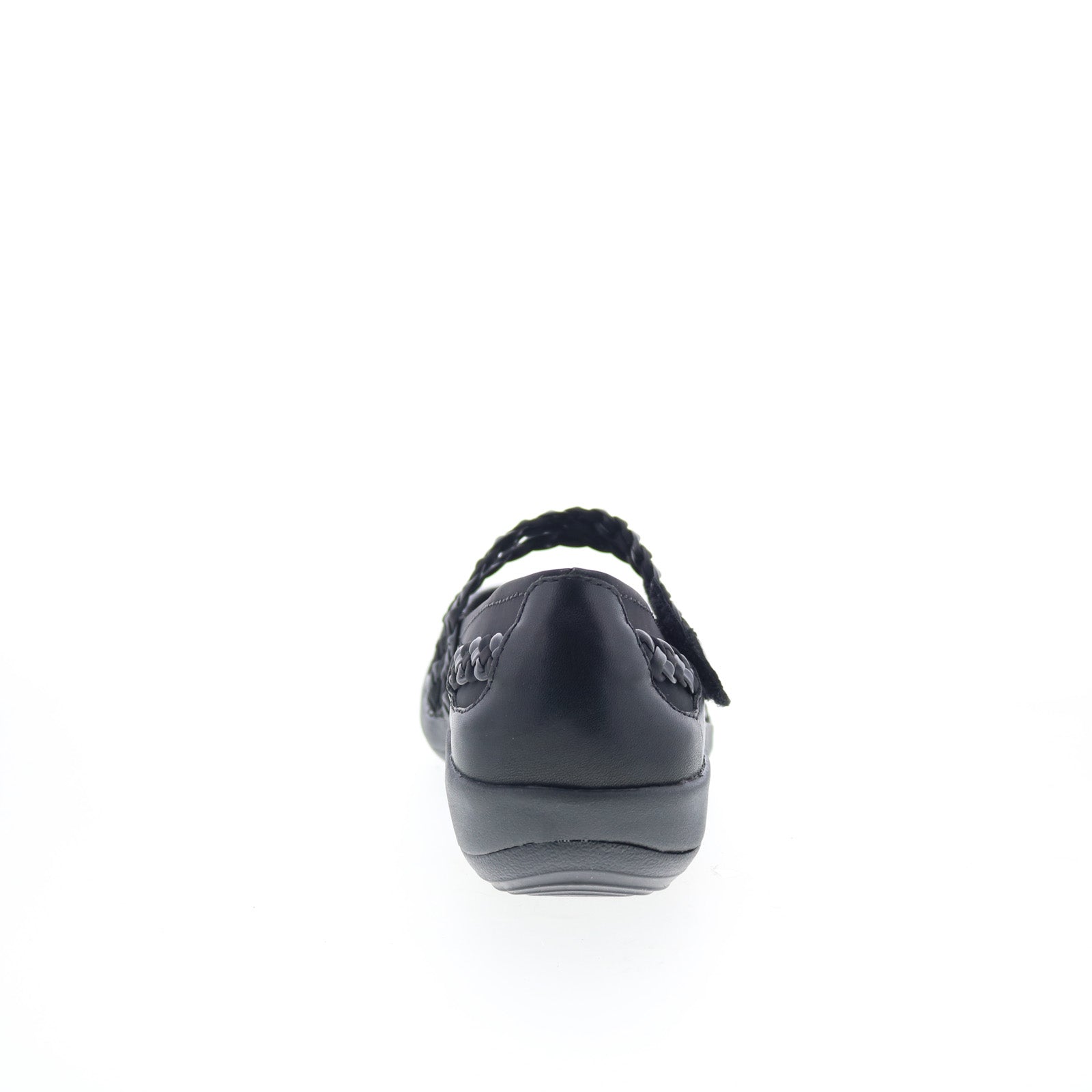 Aetrex Annie DM450 Womens Black Leather Strap Mary Jane Flats Shoes