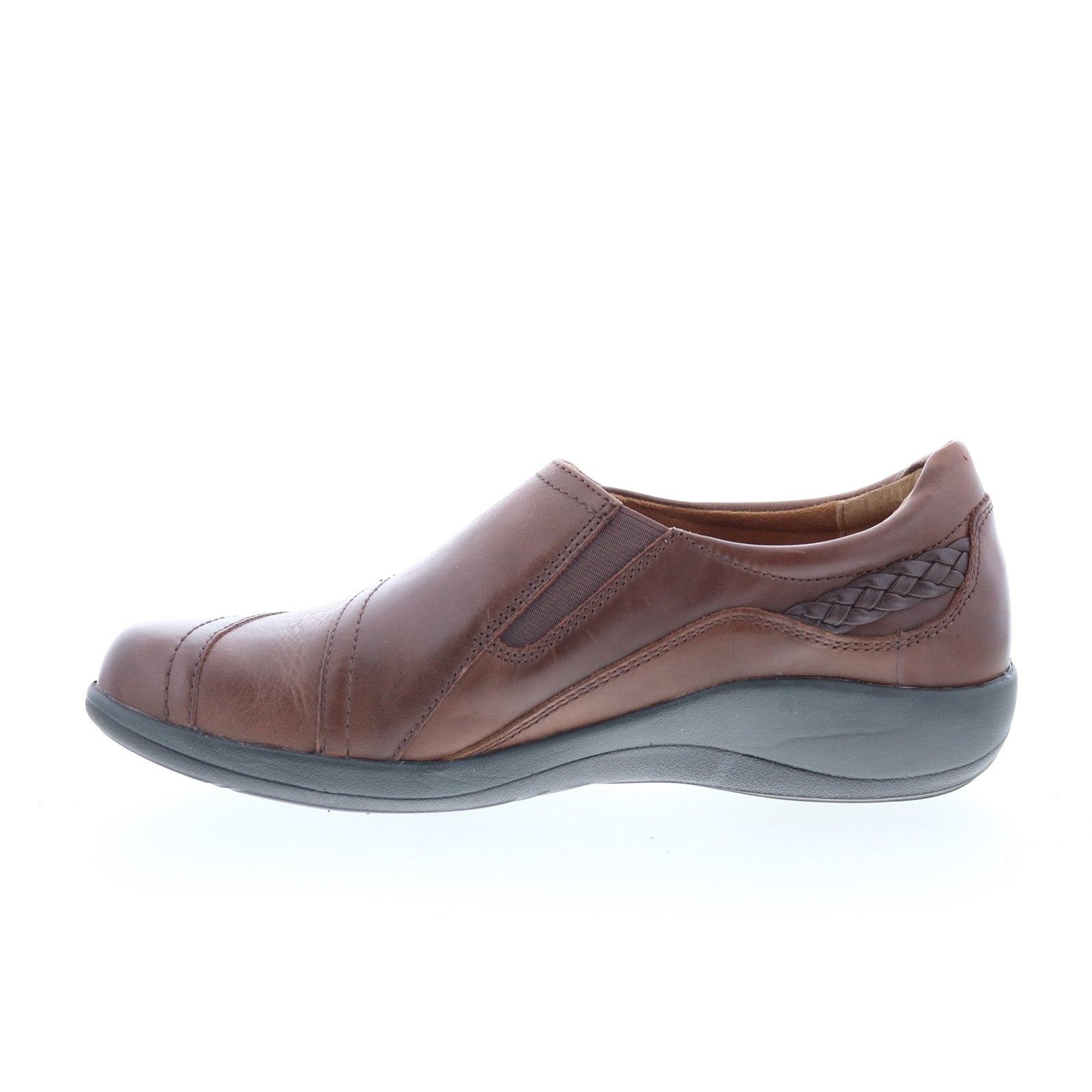 Aetrex Karina DM502 Womens Brown Wide Loafer Flats Shoes