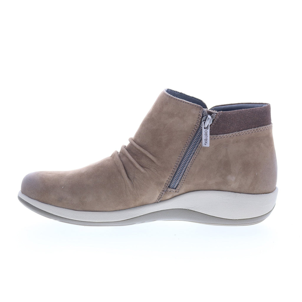 Aetrex Luna DM706 Womens Brown Suede Zipper Casual Dress Boots