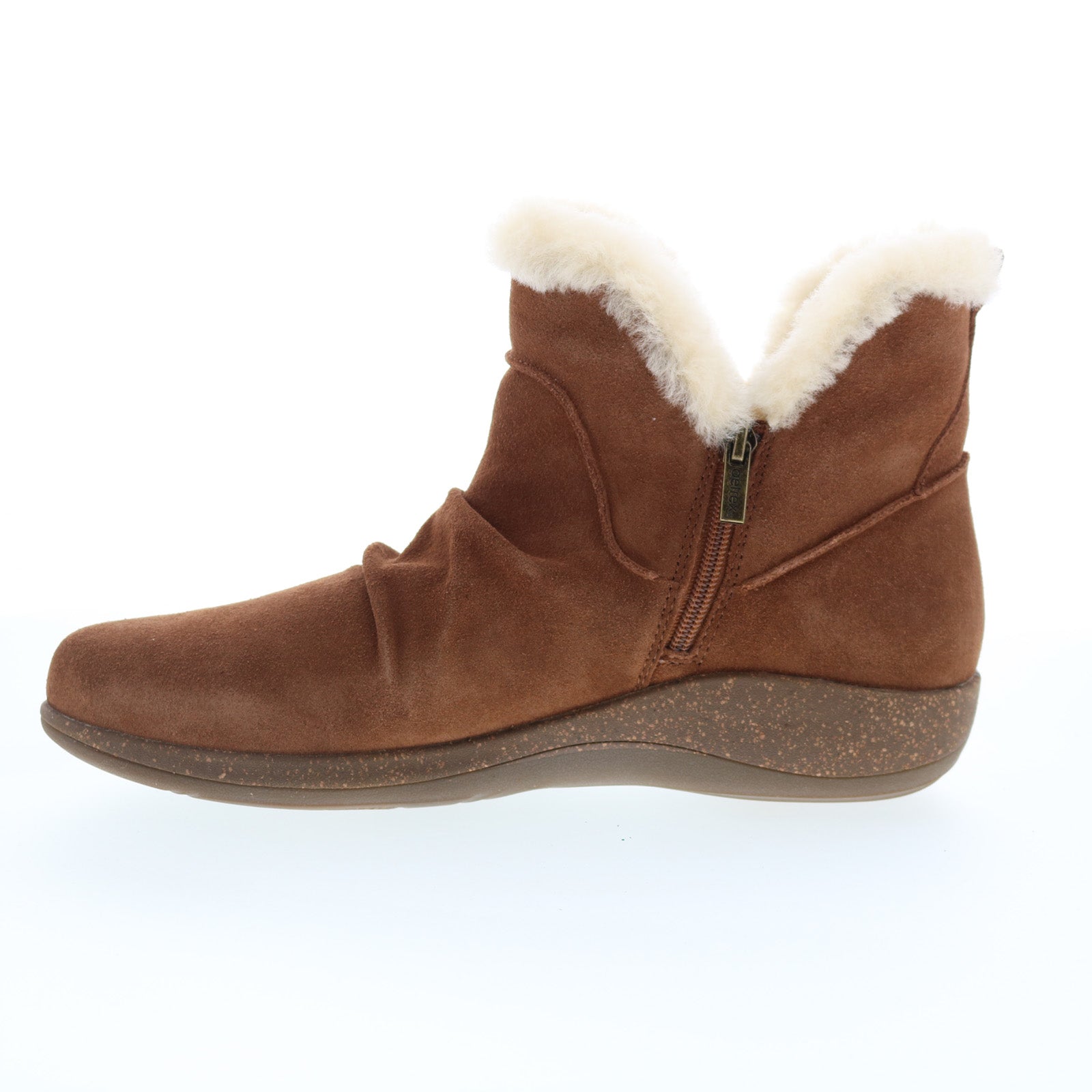Aetrex Remi DM752 Womens Brown Suede Lace Up Casual Dress Boots