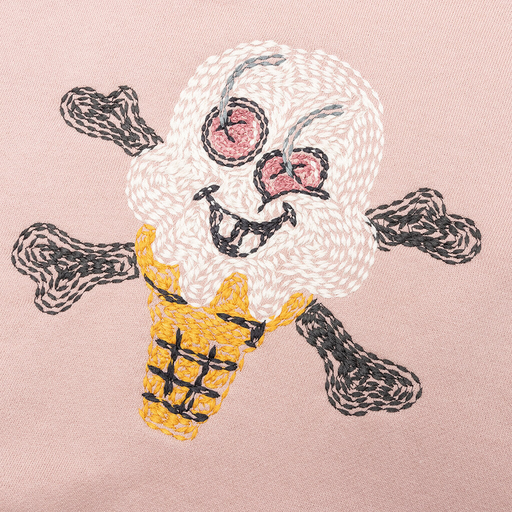 Croissant Hoodie Rose Smoke