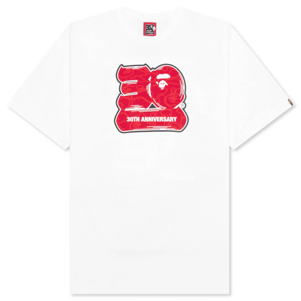 Bape 30 Th Anniversary Tee 2 White Red
