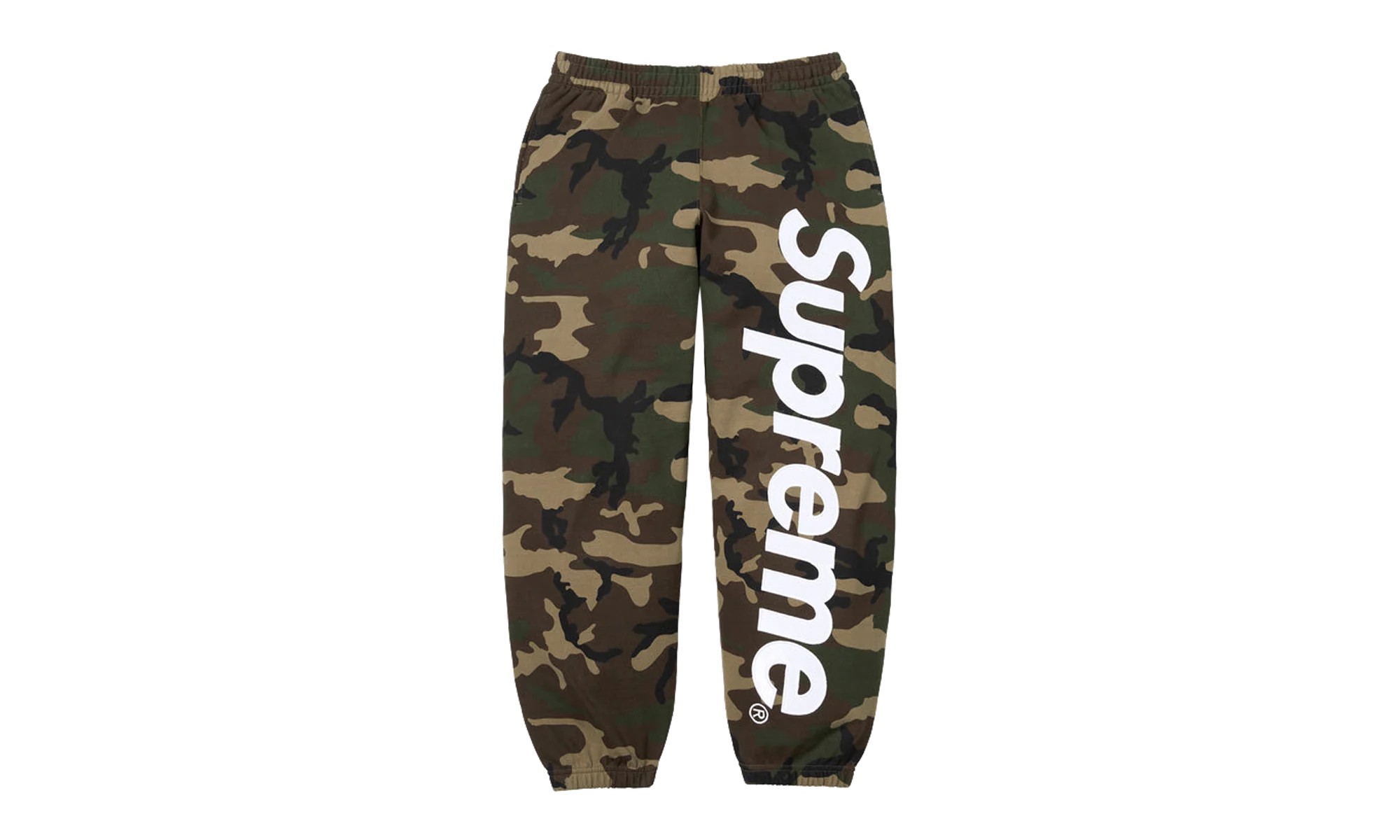 Satin Appliqué Sweatpant "SS26 - Woodland Camo" SU27513