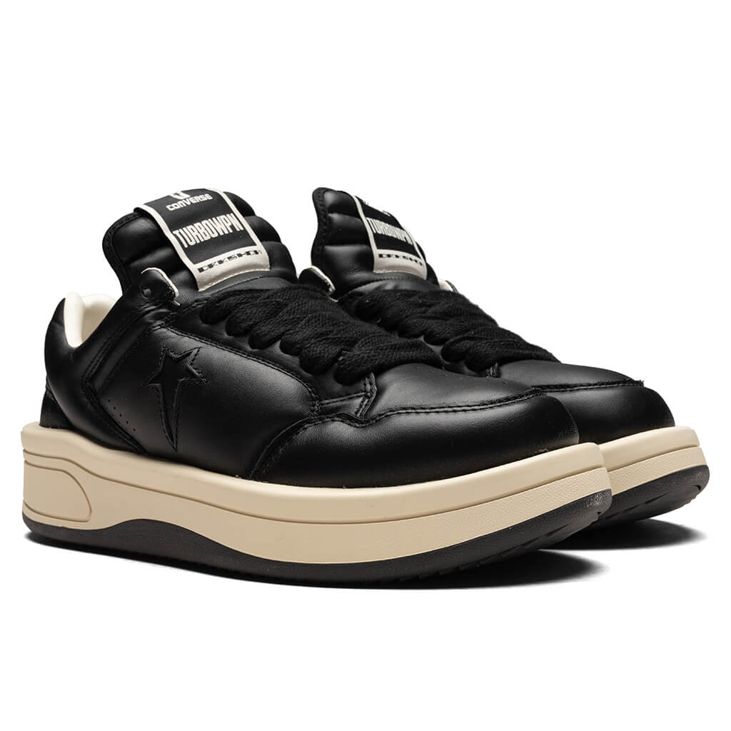 Rick Owens DRKSHDW x Converse Turbowpn Ox Leather Shoes Black