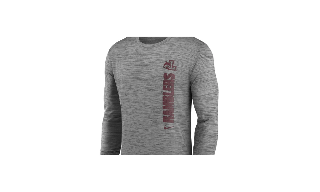 Chicago Velocity Team Issue Long Sleeve T-Shirt "Loyola Ramblers - Grey" ZMDV681 LOYC