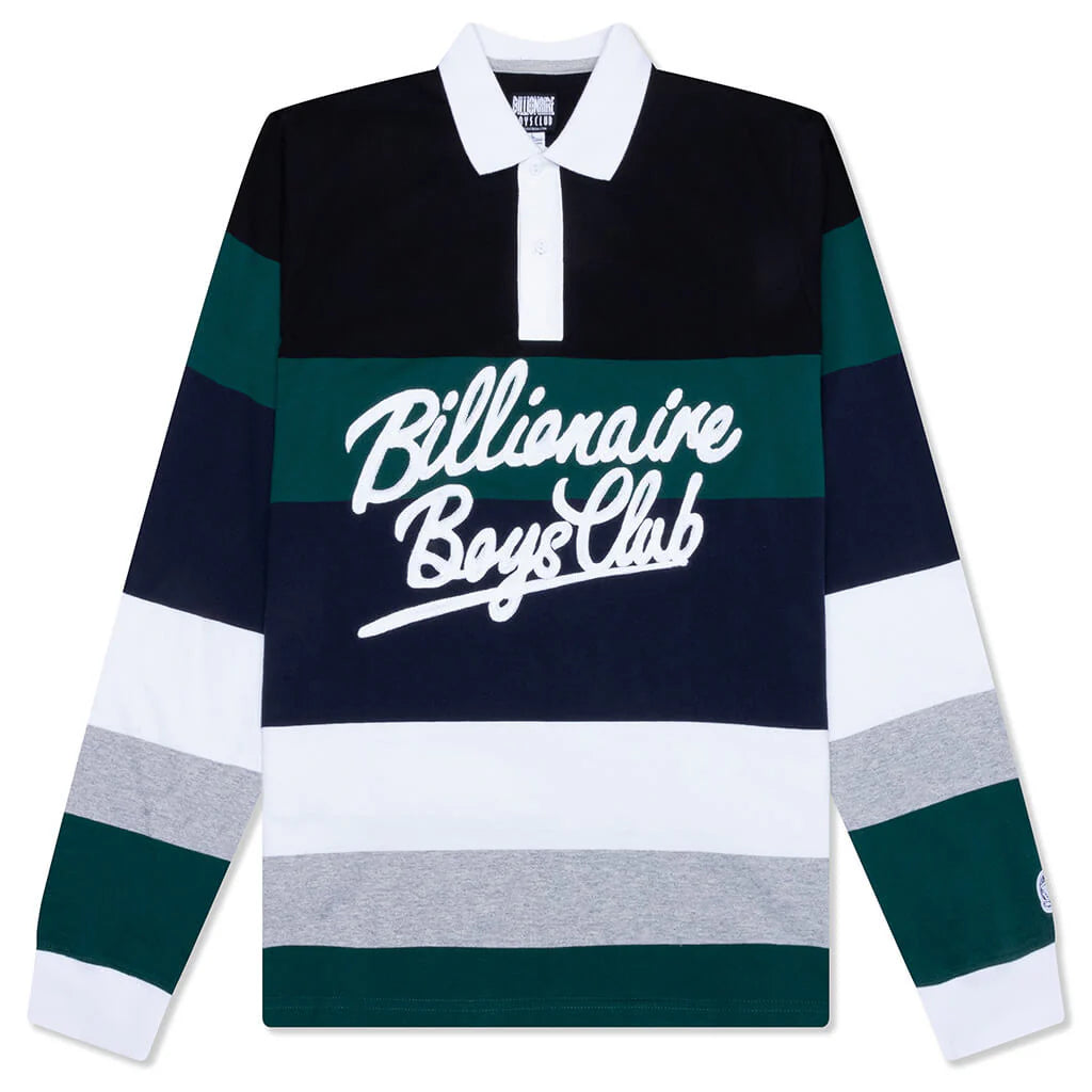 Rugby Jersey L S Polo Black