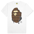 Valentine Chocolate Ape Head Tee White