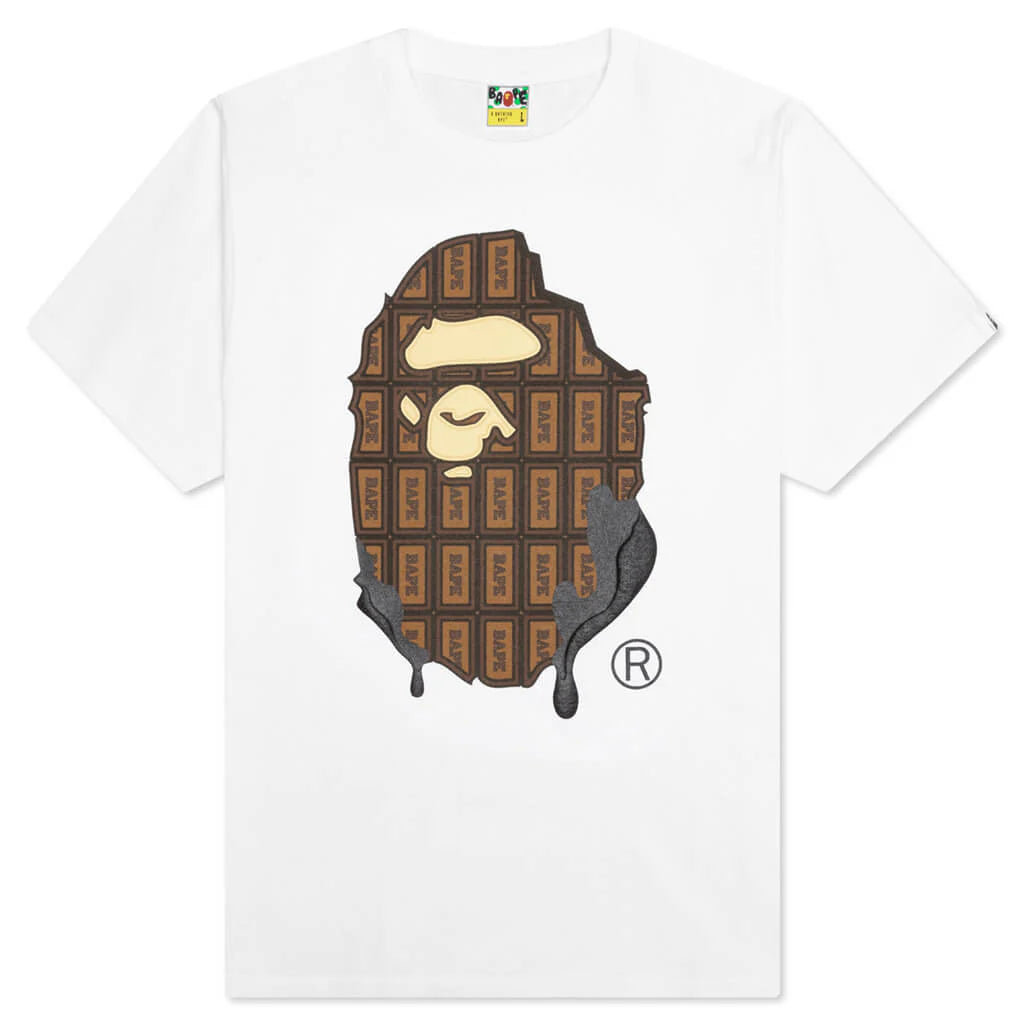 Valentine Chocolate Ape Head Tee White