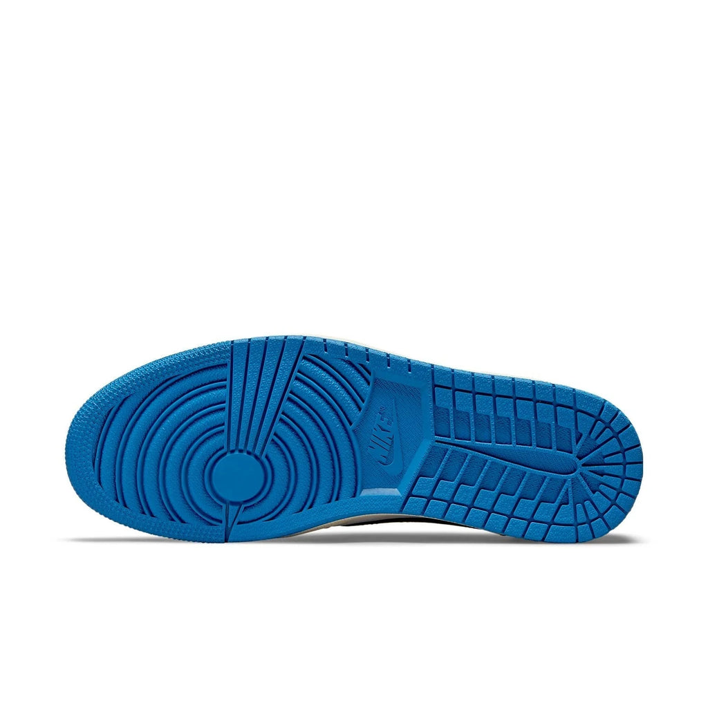 Air Jordan 1 Retro Low x Fragment Design x Travis Scott x Sail Black Military Blue