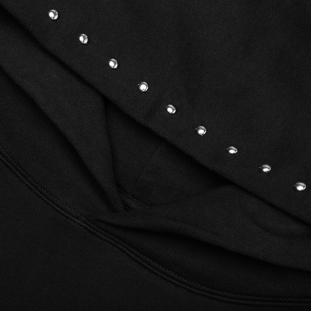 Lucky Studded Hoodie Black