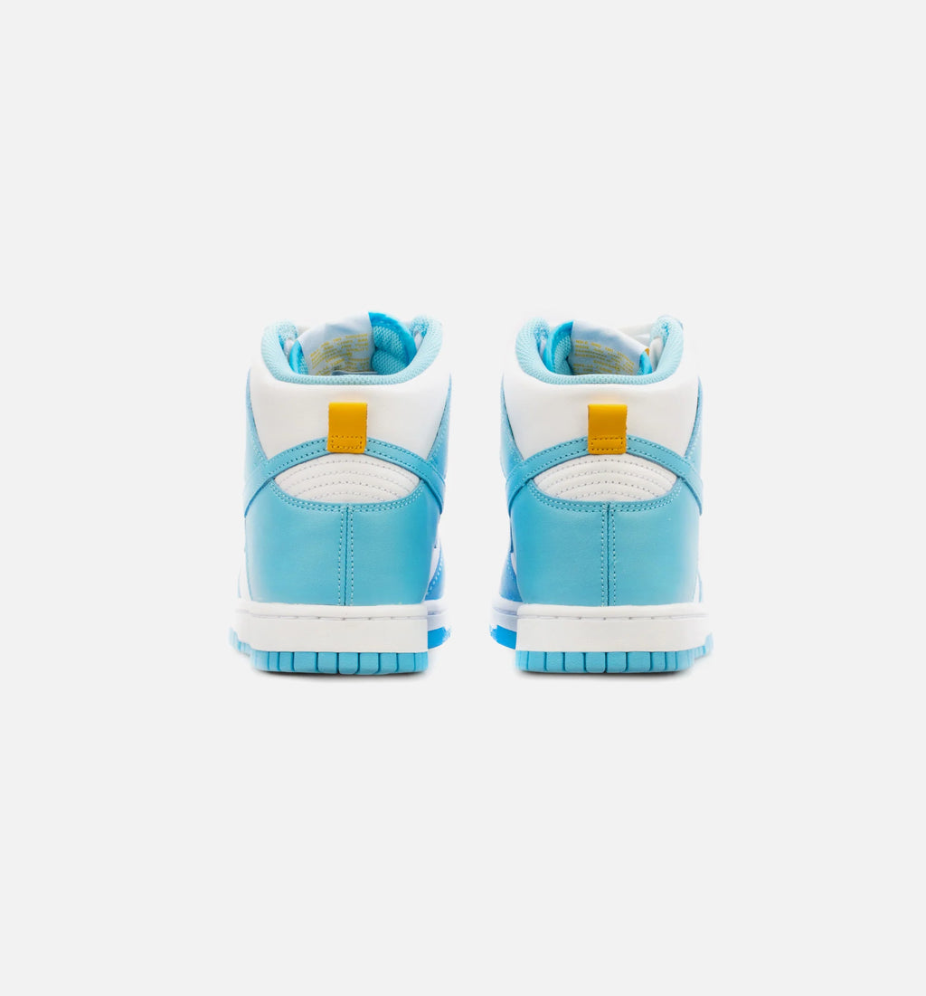Dunk High Blue Chill Mens Basketball Shoe Blue White