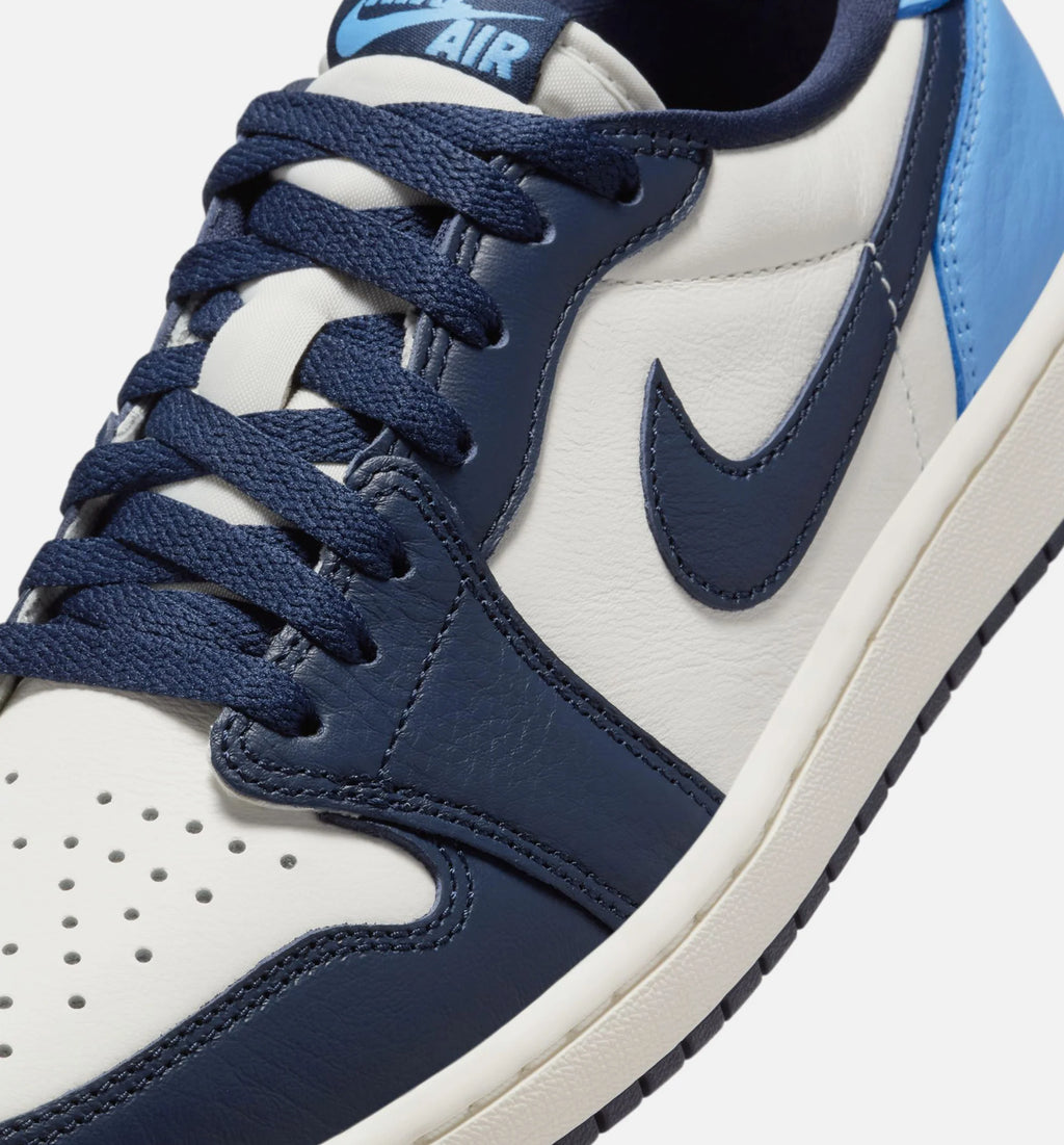 Air Jordan 1 Retro Low OG Obsidian Mens Lifestyle Shoe Obsidian University Blue Sail