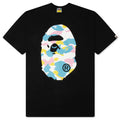 New Multi Camo Big Ape Head Tee Black