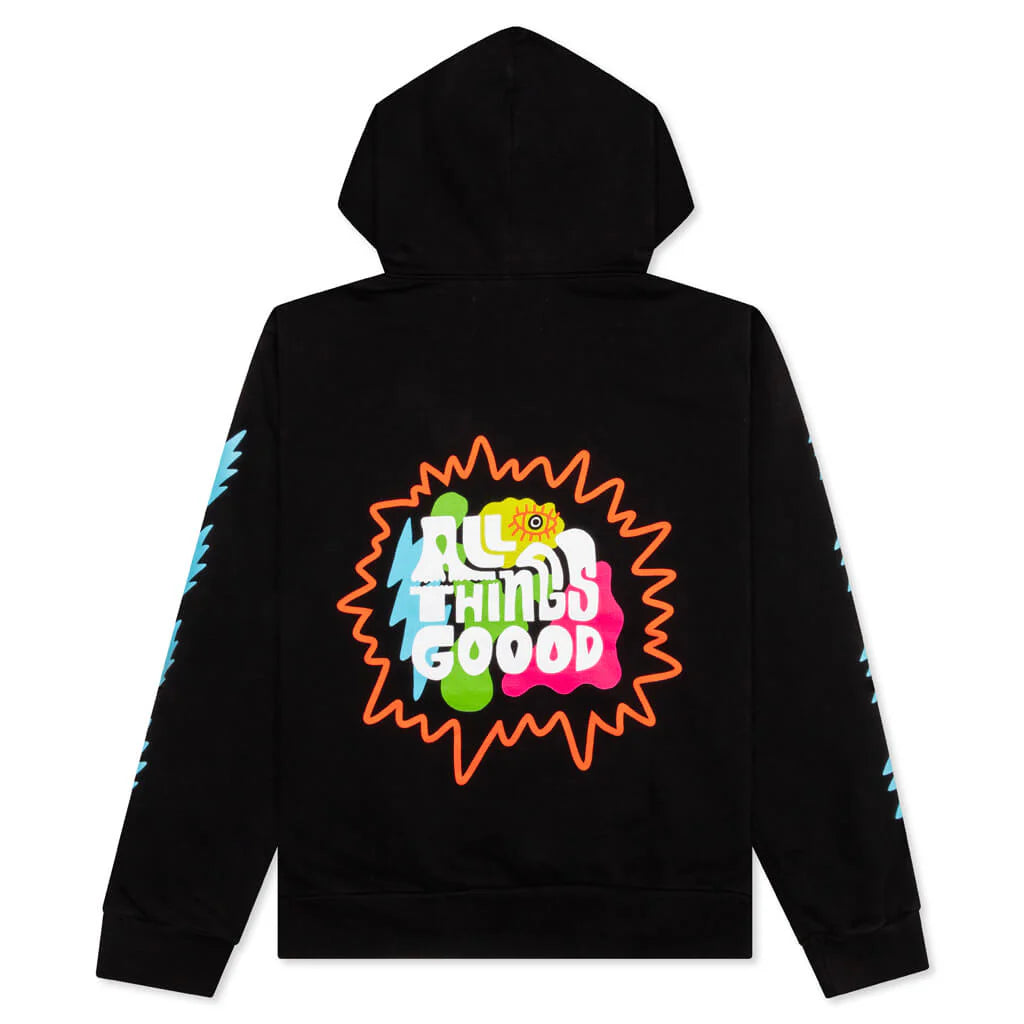 Feature x Pretty Done Splash Hoodie Black