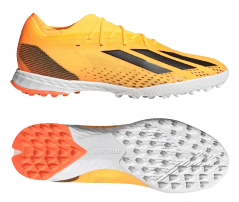 adidas X Speedportal1 TF Turf Soccer Cleats Solar Gold Black Solar Orange