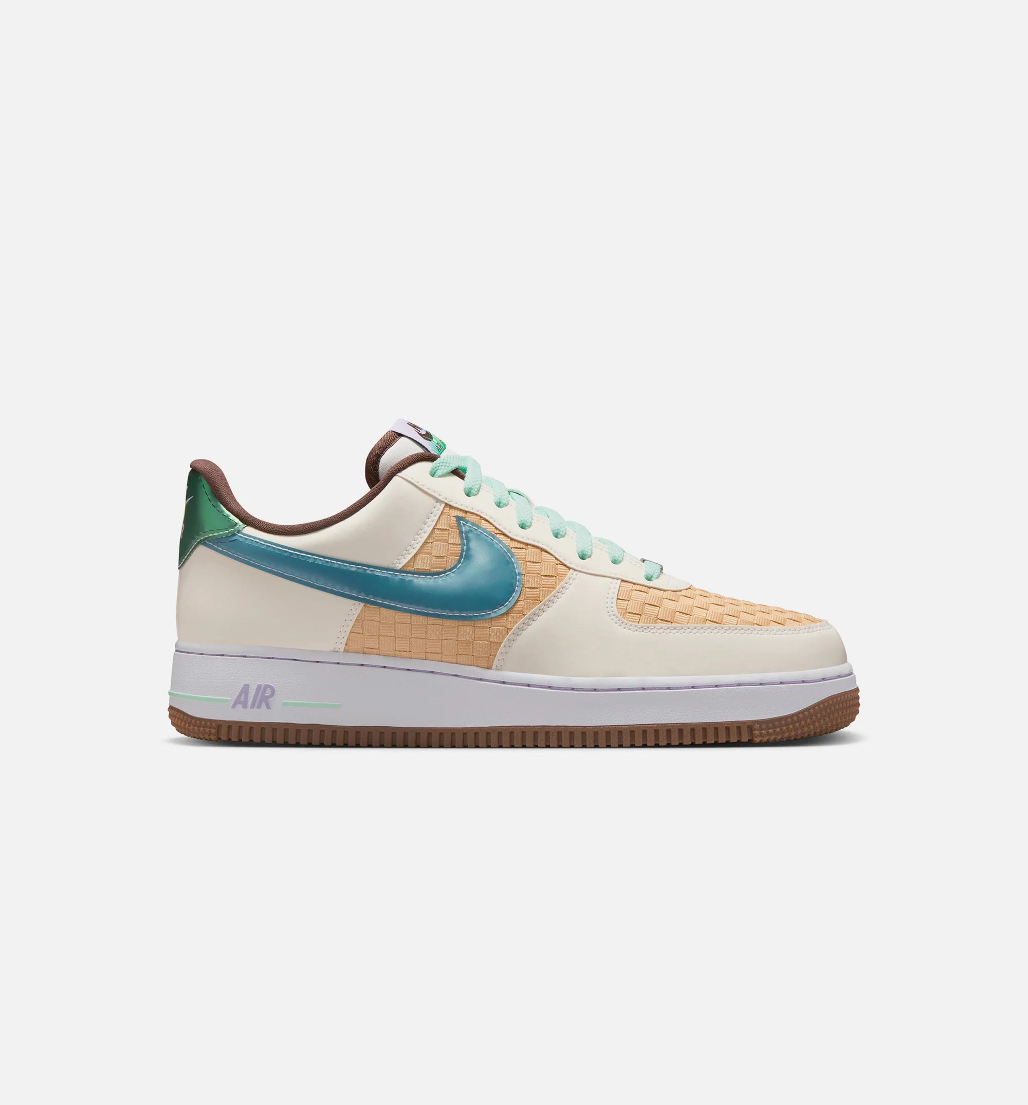 Air Force 1 Retro Sesame and White Mens Lifestyle Shoe Summit White Glacier Blue Mint Foam