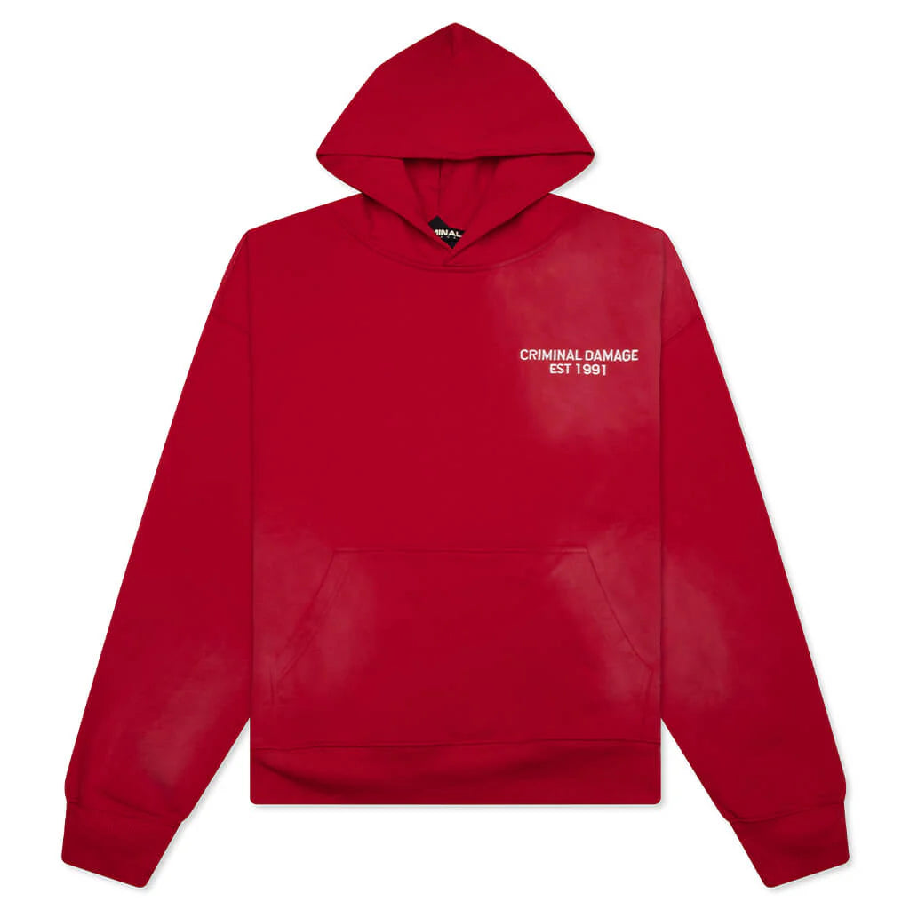 Samurai Hood Washed Red
