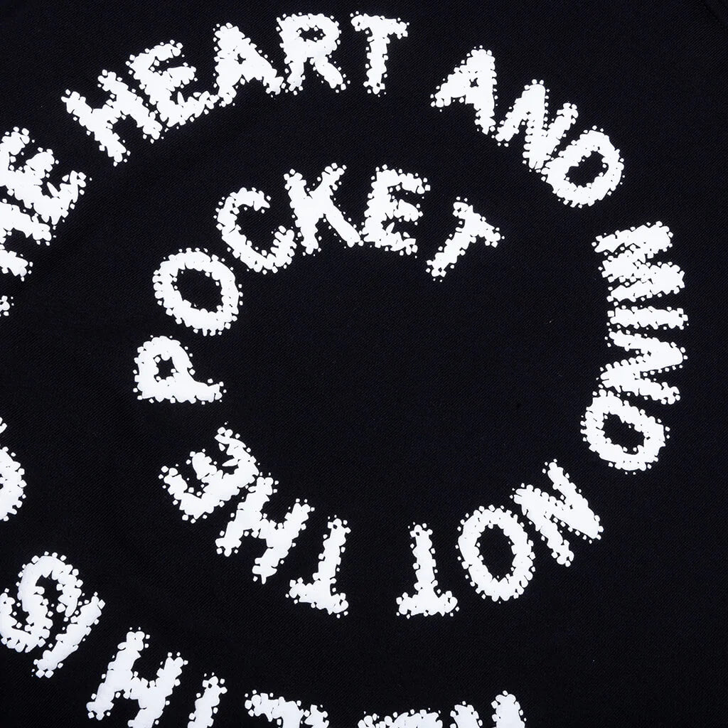 Script Hoodie Black