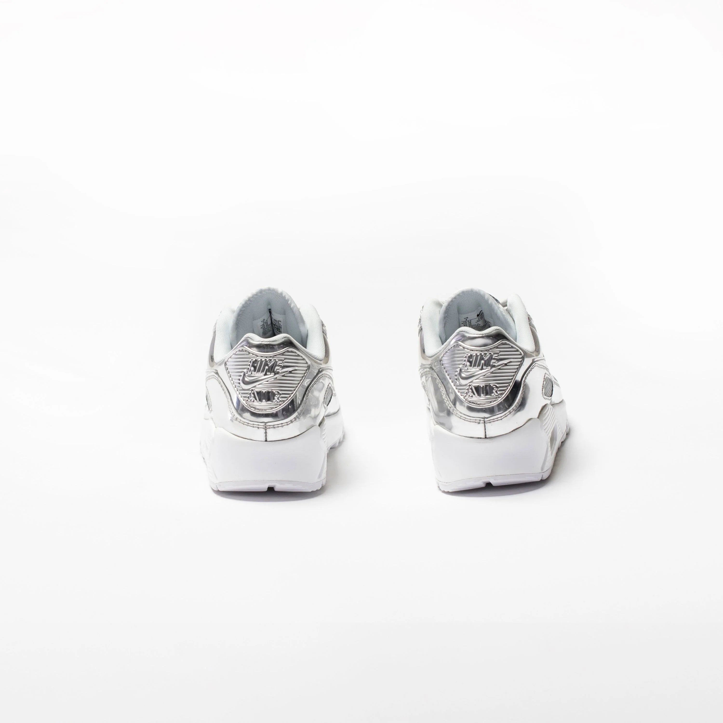 Air Max 90 Womens Running Shoe Platinum Silver Light Grey