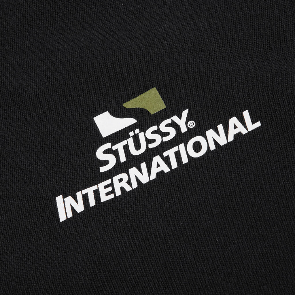 Stüssy International Zip Hoodie Black
