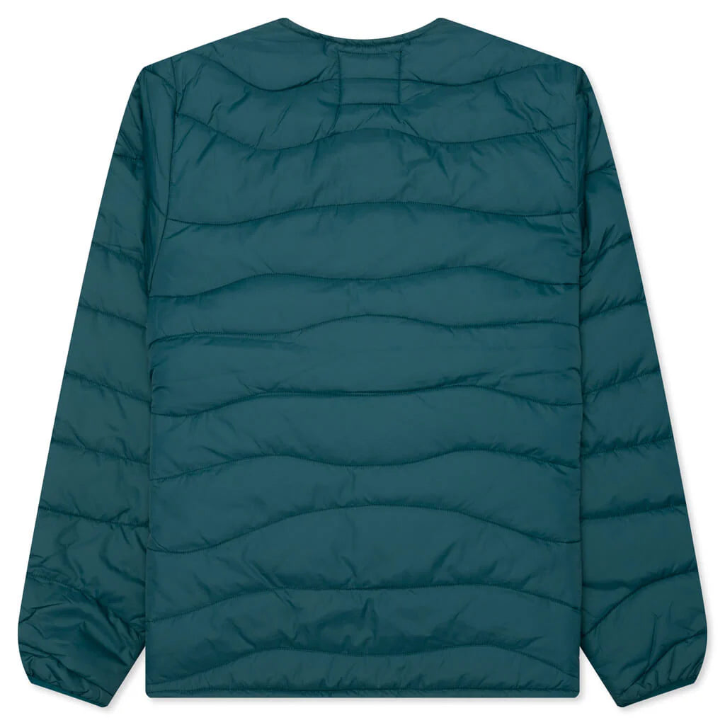 Colored Landscaped Jacket Deep Sea Green