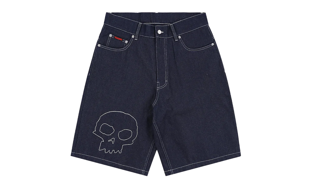 Skull Denim Jorts "Zero - Blue" P26SPZ007-RAW