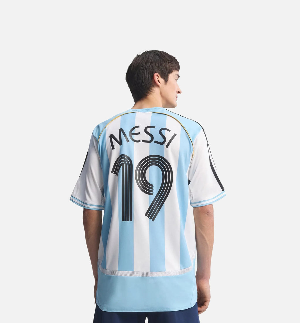 Argentina Home 2006 Messi Mens Jersey White